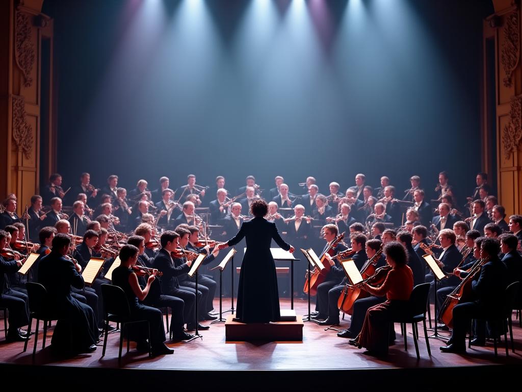 Konsert orkestra dengan elemen teater klasik